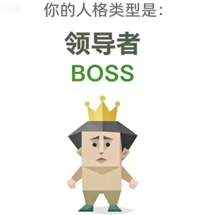 BOSS（领导者）人格海报