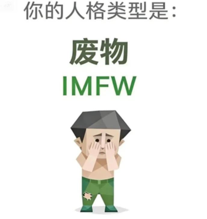 IMFW（废物）人格海报