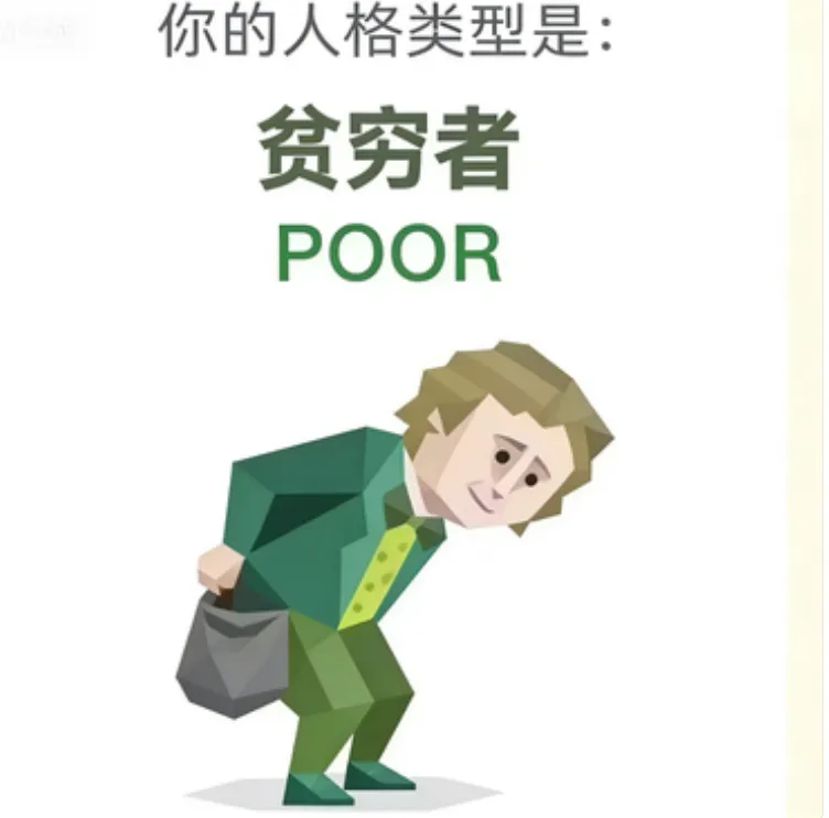POOR（贫困者）人格海报